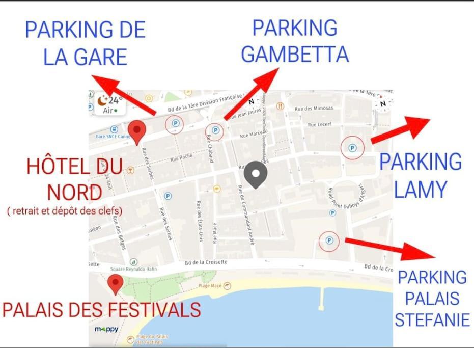 Cannes Centre Proche Plage Croisette Palais Des Festivals Bagian luar foto