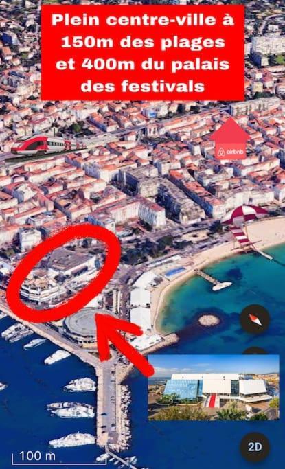 Cannes Centre Proche Plage Croisette Palais Des Festivals Bagian luar foto